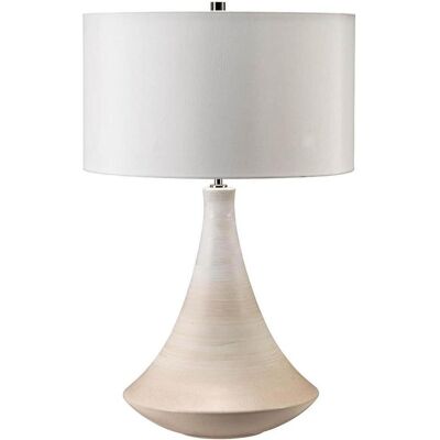 Lampe de table en céramique Pinner d'Elstead Lighting - Rose & Crème Lampe de table en céramique Pinner d'Elstead Lighting - Rose & Crème