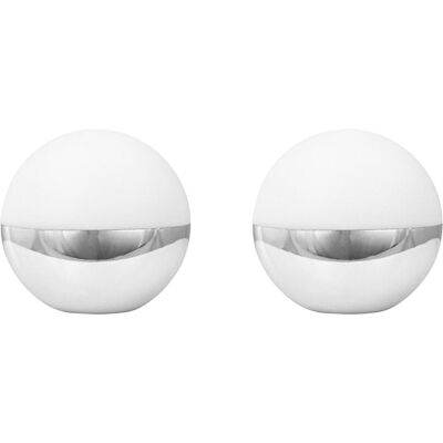 Dyberg Larsen, Lampe de table, Dyberg-Larsen - Alba Light Ball - Chrome - 2 pcs Dyberg Larsen, Lampe de table, Dyberg-Larsen - Alba Light Ball - Chrome - 2 pcs