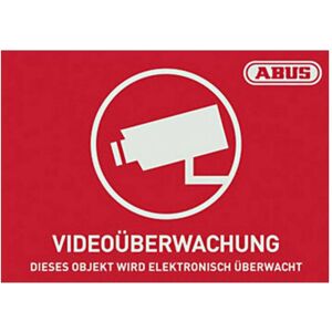 Abus, Protection contre le cambriolage + système d'alarme, Autocollant d'avertissement de vidéosurveillance Abus, Protection contre le cambriolage + système d'alarme, Autocollant d'avertissement de vidéosurveillance