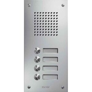 Elcom, Sonnette + interphone, ELCO TVG-5/1 Station de porte encastrée 5 boutons ESTA acier inoxydable 1 rangée Elcom, Sonnette + interphone, ELCO TVG-5/1 Station de porte encastrée 5 boutons ESTA acier inoxydable 1 rangée