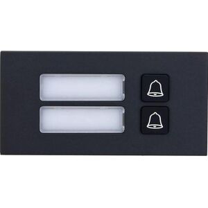 Dahua, Sonnette + interphone, DHI-VTO4202FB-MB2 - Module à deux boutons - noir (Ethernet, Filaire) Dahua, Sonnette + interphone, DHI-VTO4202FB-MB2 - Module à deux boutons - noir (Ethernet, Filaire)