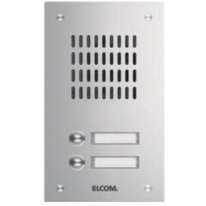 Elcom - TVG-2/1eds - Argent - Encastré - Interphone Elcom - TVG-2/1eds - Argent - Encastré - Interphone