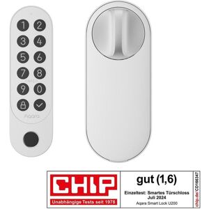 Aqara, Système de contrôle d’accès, Smart Lock U200 KIT White (Matter over Thread) (Empreinte digitale) Aqara, Système de contrôle d’accès, Smart Lock U200 KIT White (Matter over Thread) (Empreinte digitale)