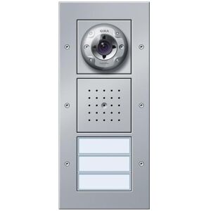 Gira, Sonnette + interphone, Station de porte vidéo AP 3f Türko F Alu 127065 Gira, Sonnette + interphone, Station de porte vidéo AP 3f Türko F Alu 127065