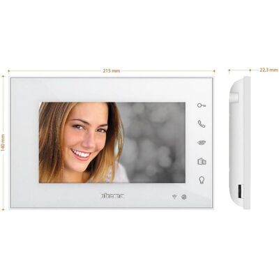 Bticino, Sonnette + interphone, Interphone vidéo wifi avec moniteur supplémentaire, écran tactile 7 pouces, commande par application (Filaire, WiFi) Bticino, Sonnette + interphone, Interphone vidéo wifi avec moniteur supplémentaire, écran tactile 7 pouces, commande par application (Filaire, WiFi)