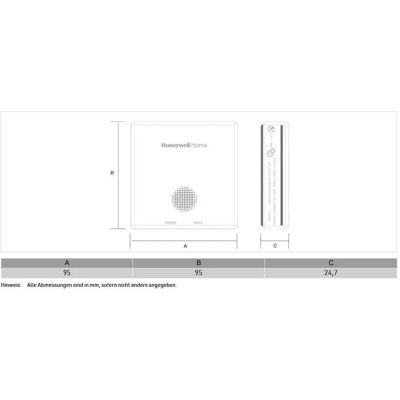 Honeywell, Alarme, Détecteur de monoxyde de carbone R200C, alimenté par piles, connectable en réseau Honeywell, Alarme, Détecteur de monoxyde de carbone R200C, alimenté par piles, connectable en réseau