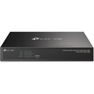 TP-Link (VIGI NVR1008H-8MP) Enregistreur vidéo réseau PoE 8 canaux, sortie HDMI 4K, capacité de décodage (Enregistreur vidéo en réseau (NVR)), Caméra réseau : accessoires TP-Link (VIGI NVR1008H-8MP) Enregistreur vidéo réseau PoE 8 canaux, sortie HDMI 4K, capacité de décodage (Enregistreur vidéo en réseau (NVR)), Caméra réseau : accessoires