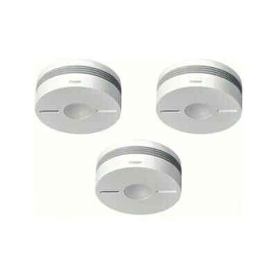 Hager TG553A Ensemble d'Alarmes Fumée Sans Fil - Blanc Hager TG553A Ensemble d'Alarmes Fumée Sans Fil - Blanc