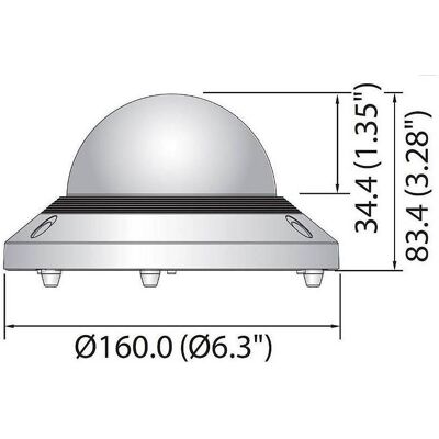 Hanwha SPB-VAN3 Dôme teinté pour Dome Vandal (Kit de montage), Caméra réseau : accessoires Hanwha SPB-VAN3 Dôme teinté pour Dome Vandal (Kit de montage), Caméra réseau : accessoires