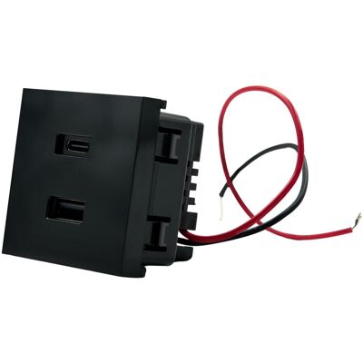 Shelly USB charger for Wall Display Stand Black, Hub domotique, Noir Shelly USB charger for Wall Display Stand Black, Hub domotique, Noir