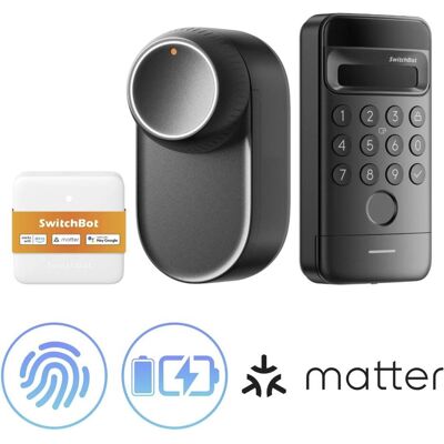 SwitchBot, Système de contrôle d’accès, Bundle Ultra Vision (Bluetooth, Carte clé, Clé, Combinaison électronique de chiffres, Empreinte digitale, Reconnaissance des visages) SwitchBot, Système de contrôle d’accès, Bundle Ultra Vision (Bluetooth, Carte clé, Clé, Combinaison électronique de chiffres, Empreinte digitale, Reconnaissance des visages)
