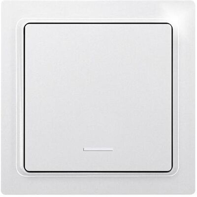 Bouton Murale Sans Fil Eltako F1T55E-wg - 1 Canal, Blanc, Brillant Bouton Murale Sans Fil Eltako F1T55E-wg - 1 Canal, Blanc, Brillant