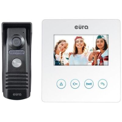 Eura, Sonnette + interphone, Wideodomofon VDP-52A3 ATIRA biały (Filaire) Eura, Sonnette + interphone, Wideodomofon VDP-52A3 ATIRA biały (Filaire)