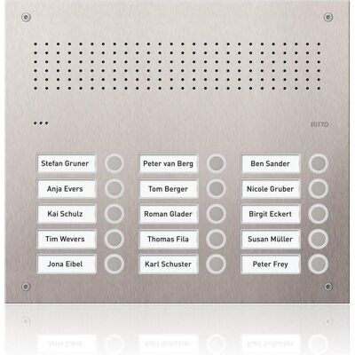 Schneider Electric, Sonnette + interphone, Ritto Acero Pur (Filaire) Schneider Electric, Sonnette + interphone, Ritto Acero Pur (Filaire)