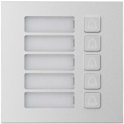 BCS, Sonnette + interphone, BCS-PAN-P5-N Dual-Modul mit fünf Tasten (Filaire) BCS, Sonnette + interphone, BCS-PAN-P5-N Dual-Modul mit fünf Tasten (Filaire)