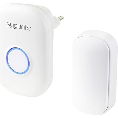 Sygonix SY-5225388 Sonnerie sans fil - Blanc - 38 mélodies Sygonix SY-5225388 Sonnerie sans fil - Blanc - 38 mélodies