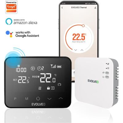 Evolveo Thermique, chytrý bezdrátový programovatelný termostat, wifi, BT, Thermostat Evolveo Thermique, chytrý bezdrátový programovatelný termostat, wifi, BT, Thermostat