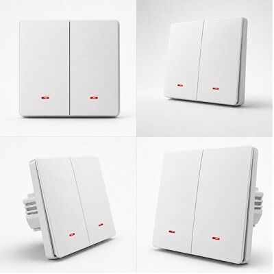Qoltec, Interrupteurs éclairage + volets électriques, Interrupteur intelligent à 2 canaux pour l'éclairage Wi-Fi Minuterie Tuya Smart Life Blanc Qoltec, Interrupteurs éclairage + volets électriques, Interrupteur intelligent à 2 canaux pour l'éclairage Wi-Fi Minuterie Tuya Smart Life Blanc