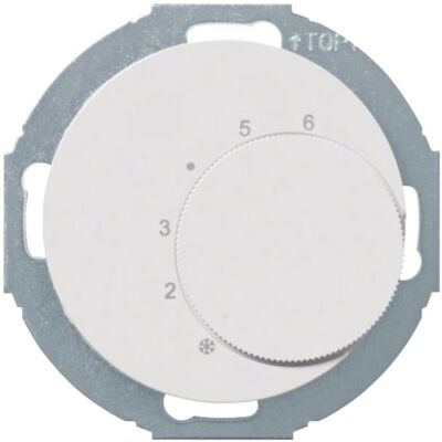 Hager Régulateur de température WLN5026WG avec inverseur et série R.classic pws, Thermostat, Blanc Hager Régulateur de température WLN5026WG avec inverseur et série R.classic pws, Thermostat, Blanc