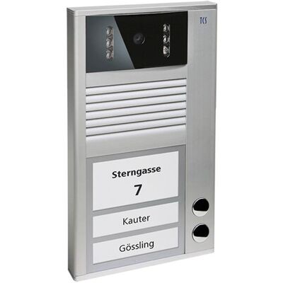 TCS AVC12020-0010 - Station vidéo extérieure avec caméra et 2 boutons TCS AVC12020-0010 - Station vidéo extérieure avec caméra et 2 boutons