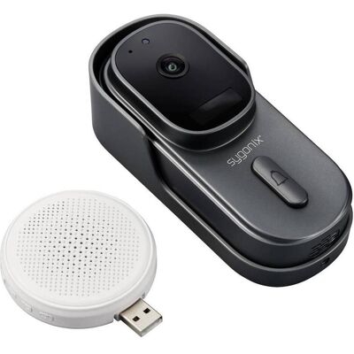 Sygonix, Sonnette + interphone, IP-Video-Türsprechanlage WLAN, Funk Grau, Weiss (Funk, WiFi) Sygonix, Sonnette + interphone, IP-Video-Türsprechanlage WLAN, Funk Grau, Weiss (Funk, WiFi)