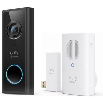 eufy, Sonnette + interphone, Security S220 2K Draadloze Video Deurbel Uitbreiding + deurbelgong - (Sans fil, WiFi) eufy, Sonnette + interphone, Security S220 2K Draadloze Video Deurbel Uitbreiding + deurbelgong - (Sans fil, WiFi)