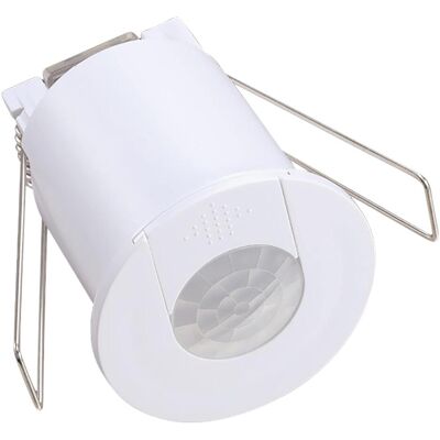 V-Tac, Détecteur de mouvements, 24355 Capteur infrarouge encastrable 360° blanc IP20 (6 m) V-Tac, Détecteur de mouvements, 24355 Capteur infrarouge encastrable 360° blanc IP20 (6 m)