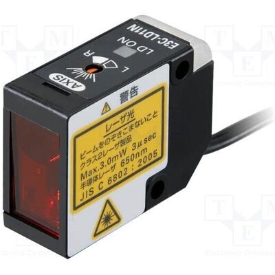 Omron, Détecteur de mouvements, Capteur : laser Portée : 1 m (réflexion diffuse) Connexion : câbles (1 m) Omron, Détecteur de mouvements, Capteur : laser Portée : 1 m (réflexion diffuse) Connexion : câbles (1 m)