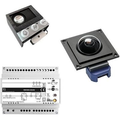 TCS, Sonnette + interphone, VK04 Vidéo :kit4 (Filaire) TCS, Sonnette + interphone, VK04 Vidéo :kit4 (Filaire)