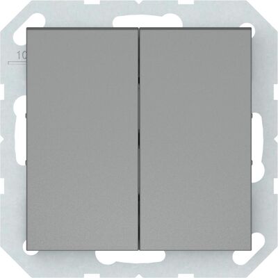 Vila, Interrupteurs éclairage + volets électriques, SWITCH 2GANG GREY P510-020-02 QR1000 Vila, Interrupteurs éclairage + volets électriques, SWITCH 2GANG GREY P510-020-02 QR1000