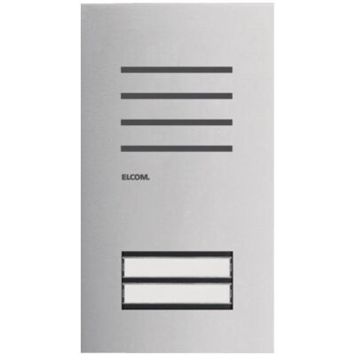 Elcom, Sonnette + interphone, ELCO REQ002Y Station de porte audio 2/1 2D acier inoxydable ONE (Filaire) Elcom, Sonnette + interphone, ELCO REQ002Y Station de porte audio 2/1 2D acier inoxydable ONE (Filaire)