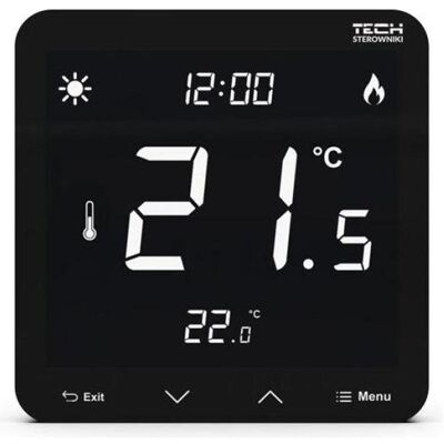 No Name Kabelgebundener Unterputz-Dual-State-Raum-Controller Schwarz ST-297z v3 Tech-Treiber, Thermostat, Noir No Name Kabelgebundener Unterputz-Dual-State-Raum-Controller Schwarz ST-297z v3 Tech-Treiber, Thermostat, Noir