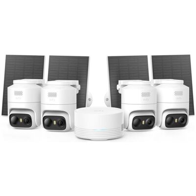 Anker Suivi IA à 360°, résolution 4K, avec Homebase C37 2K, lot de 4, couleur blanche, Caméra réseau, Blanc Anker Suivi IA à 360°, résolution 4K, avec Homebase C37 2K, lot de 4, couleur blanche, Caméra réseau, Blanc