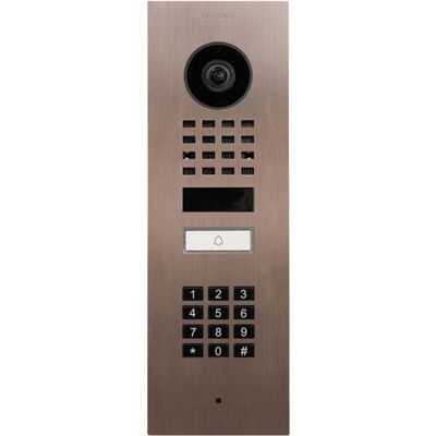 Doorbird, Sonnette + interphone, D1101KV Interphone vidéo encastré aspect bronze IP Bronze (3G, 4G, Bluetooth Faible consommation, Ethernet, Powerlan, WiFi) Doorbird, Sonnette + interphone, D1101KV Interphone vidéo encastré aspect bronze IP Bronze (3G, 4G, Bluetooth Faible consommation, Ethernet, Powerlan, WiFi)