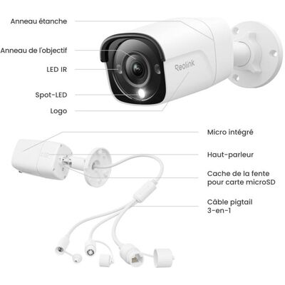 Reolink P320-V2 (Kit de montage), Caméra réseau : accessoires Reolink P320-V2 (Kit de montage), Caméra réseau : accessoires