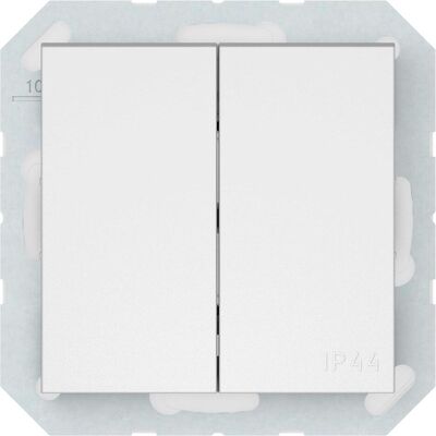 Vila, Interrupteurs éclairage + volets électriques, TWO WAY SWITCH 2G WMATP(6+6)10-020-02 QR Vila, Interrupteurs éclairage + volets électriques, TWO WAY SWITCH 2G WMATP(6+6)10-020-02 QR