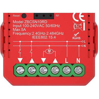 Nedis, Interrupteurs éclairage + volets électriques, SmartLife Power Switch Zigbee 3.0 1000 W Terminal Anschluss App erhältlich für: Android Nedis, Interrupteurs éclairage + volets électriques, SmartLife Power Switch Zigbee 3.0 1000 W Terminal Anschluss App erhältlich für: Android