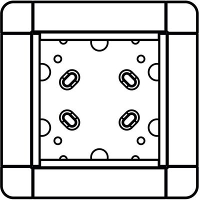 Ritto, Sonnette + interphone, 1881170 Cadre portier encastré simple blanc 141x141x7mm Ritto, Sonnette + interphone, 1881170 Cadre portier encastré simple blanc 141x141x7mm