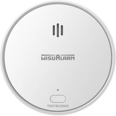 Détecteur de fumée Wisualarm HY-SA20A - Sans fil, Autonome, Batterie 3V, CE-CPR Détecteur de fumée Wisualarm HY-SA20A - Sans fil, Autonome, Batterie 3V, CE-CPR