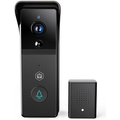 Nedis, Sonnette + interphone, SmartLife Video-Türsprechanlage Batteriebetrieben 3MP Full HD 1296p Cloud Storage (optio (Sans fil, WiFi) Nedis, Sonnette + interphone, SmartLife Video-Türsprechanlage Batteriebetrieben 3MP Full HD 1296p Cloud Storage (optio (Sans fil, WiFi)