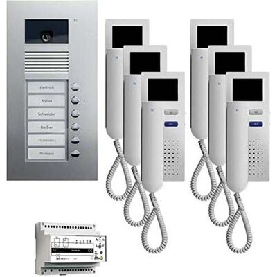 Système de Vidéo Interphone TCS PVU1660-0010 - Pack6, Couleur, Encastré Système de Vidéo Interphone TCS PVU1660-0010 - Pack6, Couleur, Encastré