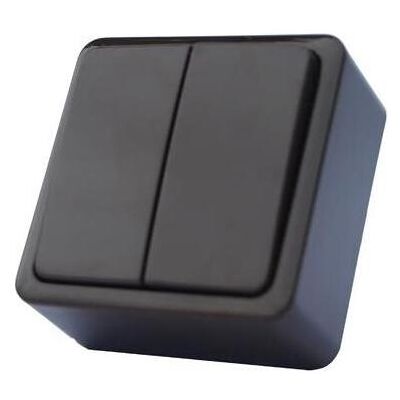 Vila, Interrupteurs éclairage + volets électriques, SWITCH P510-020V OV PLAST 2BUT ANTHR SL+ Vila, Interrupteurs éclairage + volets électriques, SWITCH P510-020V OV PLAST 2BUT ANTHR SL+