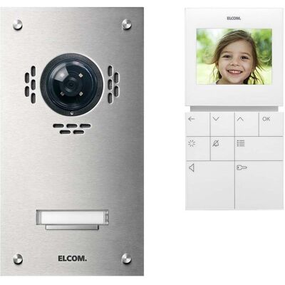 Elcom, Sonnette + interphone, Kit vidéo (Filaire) Elcom, Sonnette + interphone, Kit vidéo (Filaire)
