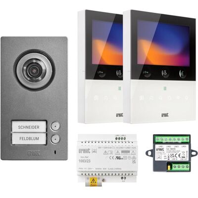 Grothe, Sonnette + interphone, Kit d'interphone vidéo GROT (Application, Filaire) Grothe, Sonnette + interphone, Kit d'interphone vidéo GROT (Application, Filaire)