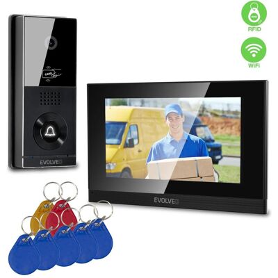 Evolveo, Sonnette + interphone, DoorPhone AHD7 Plus – domovní videotelefon s čipovým odemykáním a mobilní aplikací (RFID, WiFi) Evolveo, Sonnette + interphone, DoorPhone AHD7 Plus – domovní videotelefon s čipovým odemykáním a mobilní aplikací (RFID, WiFi)