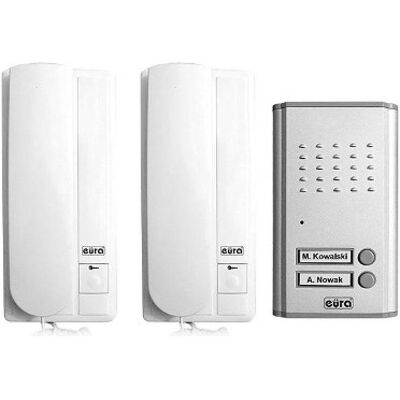 Interphone Eura ADP-47A3 Doppio - Argent, 2 utilisateurs Interphone Eura ADP-47A3 Doppio - Argent, 2 utilisateurs