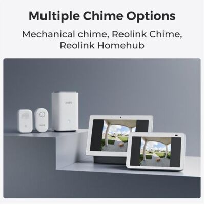 Reolink, Sonnette + interphone, Sonnette de porte vidéo (Sans fil, WiFi) Reolink, Sonnette + interphone, Sonnette de porte vidéo (Sans fil, WiFi)