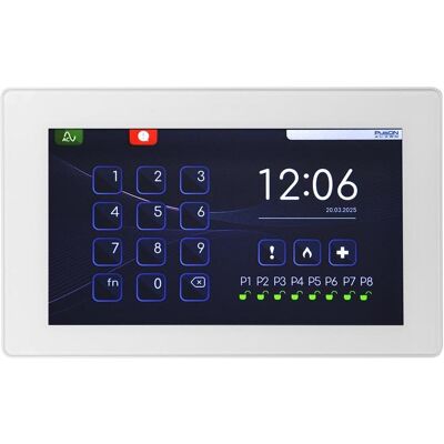 BCS, Protection contre le cambriolage + système d'alarme, PulsON Alarm Touch BUS 7 pouces BCS, Protection contre le cambriolage + système d'alarme, PulsON Alarm Touch BUS 7 pouces