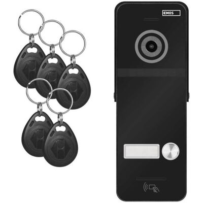 Emos, Sonnette + interphone, Unité de caméra couleur turque EM-10AHD RF-1 (Filaire, RFID, Sans fil) Emos, Sonnette + interphone, Unité de caméra couleur turque EM-10AHD RF-1 (Filaire, RFID, Sans fil)