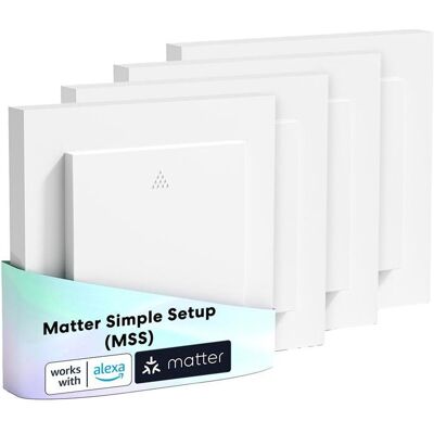 Meross, Interrupteurs éclairage + volets électriques, Smart Wi-Fi Roller Shutter Switch (4 Pack) MRS105 Meross, Interrupteurs éclairage + volets électriques, Smart Wi-Fi Roller Shutter Switch (4 Pack) MRS105